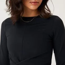 BJØRN BORG Borg Cross Long Sleeve, Black Beauty -Udstyr og tilbehør butik 10001269 BK001R Borg Cross Long Sleeve Black Beauty 0123 1