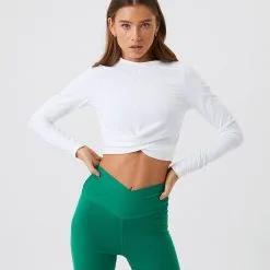 BJØRN BORG Borg Cross Long Sleeve, Brilliant White -Udstyr og tilbehør butik 10001269 WE001R Borg Cross Long Sleeve BrilliantWhite 01234