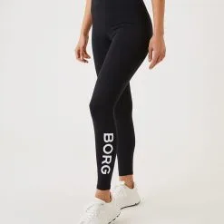 BJØRN BORG Borg Logo Tights, Black Beauty -Udstyr og tilbehør butik 10001597 BK001R BJORNBORG Borg Logo Tights BlackBeauty 0123 2
