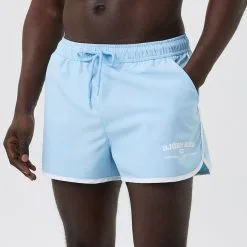 BJØRN BORG Borg Retro Swim Shorts, Airy Blue -Udstyr og tilbehør butik 10001635 BL028R BJORNBORG Retro Swim Shorts AiryBlue 0123 4