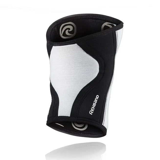 REHBAND RX Knee Sleeve, 5mm, White/Black 4 REHBAND RX Knee Sleeve, 5mm, White/Black - Billede 2