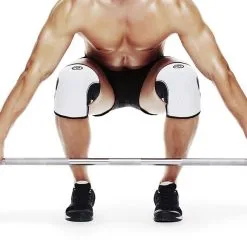 REHBAND RX Knee Sleeve, 7mm, White/Black -Udstyr og tilbehør butik 105401 010r rehband rx knee support 7 mm white 1