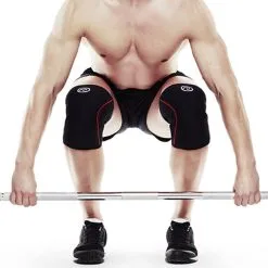 REHBAND RX Knee Sleeve, 7mm, Black/Red -Udstyr og tilbehør butik 105436 020r rx knee sleeve 7mm black red 4