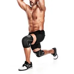 REHBAND RX Knee Sleeve Power Max, 7mm, Black -Udstyr og tilbehør butik 105506 010R Rehband RX Knee Sleeve Power Max 7mm Black 02 0520