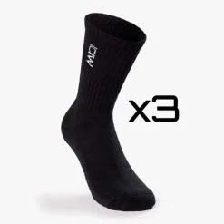 ICANIWILL Training Unisex Socks 3-pack, Black -Udstyr og tilbehør butik 10573 001r iciw training unisex socks 3 pack black 1 2