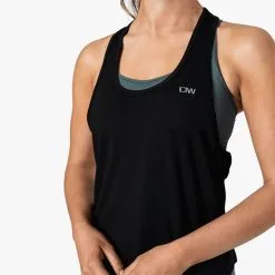 ICANIWILL Everyday Racerback Tank Top, Black -Udstyr og tilbehør butik 10788 001R ICIW Everyday Racerback Tank Top Black 03 0520