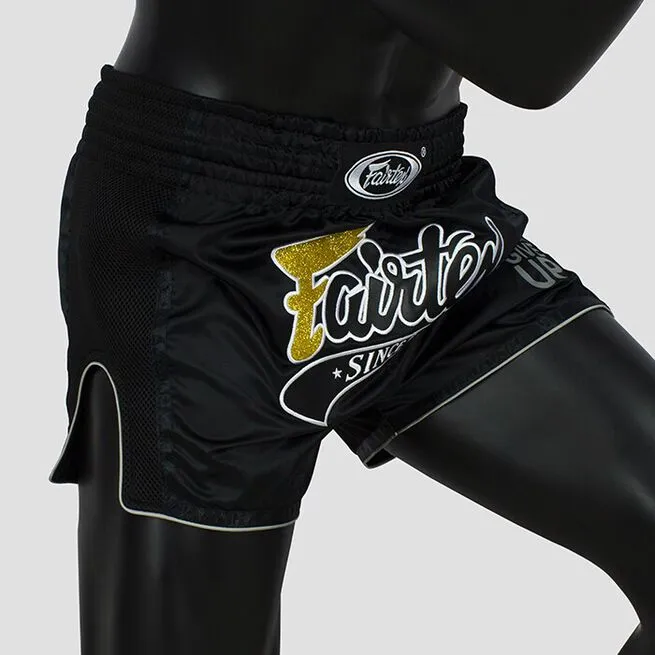 Fairtex BS1708, Muay Thai Shorts, Black 4 Fairtex BS1708, Muay Thai Shorts, Black - Billede 2