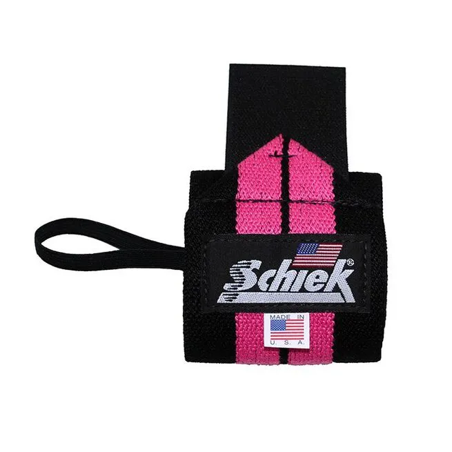 Schiek 12 Inch Heavy Duty Wrist Wraps, Pink 4 Schiek 12 Inch Heavy Duty Wrist Wraps, Pink - Billede 2