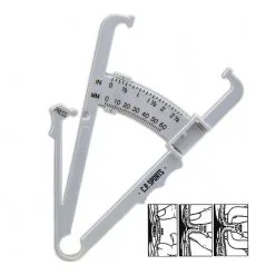 C.P. SPORTS Fat Caliper, Fat Measurement, White