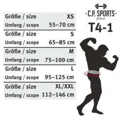 C.P. SPORTS Wide Lifting Belt, Black -Udstyr og tilbehør butik 1089 62R Wide Lifting Belt Black sizes 0520