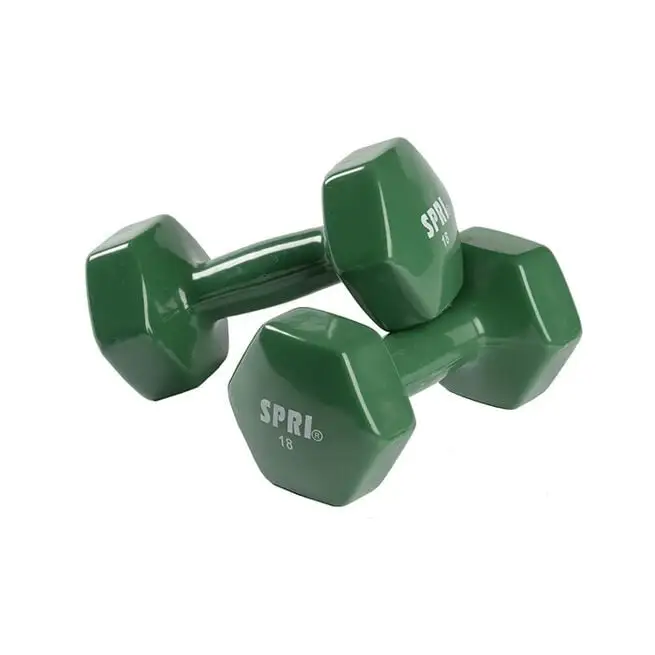 Spri Dumbbells Vinyl, Pair - 8,2 Kg 3 Spri Dumbbells Vinyl, Pair - 8,2 Kg