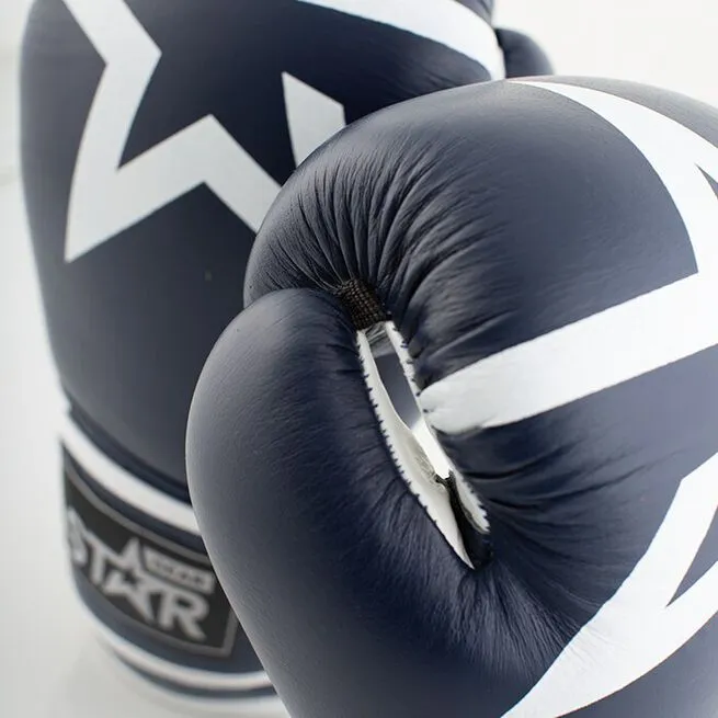 Star Nutrition Gear Star Gear Leather Boxing Glove, Patriot Blue 4 Star Nutrition Gear Star Gear Leather Boxing Glove, Patriot Blue - Billede 2
