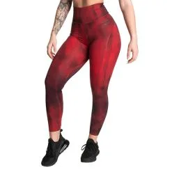 Better Bodies High Waist Leggings, Chili Red Grunge