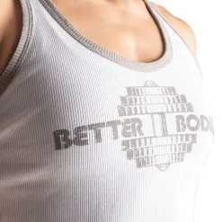 Better Bodies Old School Rib T-back, White -Udstyr og tilbehør butik 111103001R Better Bodies Old School Rib T back White 04 sep22