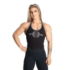 Better Bodies Old School Rib T-Back, Light Grey Melange -Udstyr og tilbehør butik 111103999R Better Bodies Old School Rib T Back Black 01 aug21