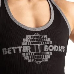 Better Bodies Old School Rib T-Back, Light Grey Melange -Udstyr og tilbehør butik 111103999R Better Bodies Old School Rib T Back Black 04 aug21