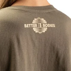 Better Bodies Work Hard Onesize Tee, Washed Green, OS -Udstyr og tilbehør butik 111134664102 BetterBodies Work Hard Onesize Tee Washed Green mars23 5