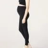 Röhnisch Maternity Seamless Rib Tights, Black