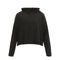 Röhnisch Soft Cropped Hoodie, Black -Udstyr og tilbehør butik 1113900001R Soft Cropped Hoodie Black