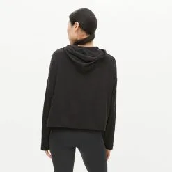 Röhnisch Soft Cropped Hoodie, Black -Udstyr og tilbehør butik 1113900001R Soft Cropped Hoodie Black 05