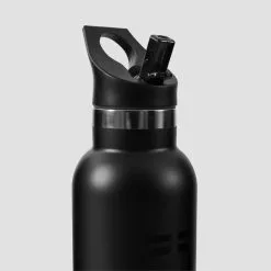 ICANIWILL Stainless Steel Water Bottle 600 Ml, Black -Udstyr og tilbehør butik 11219 001 ICANIWILL Stainless Steel Water Bottle 600 ml Black 03 0321