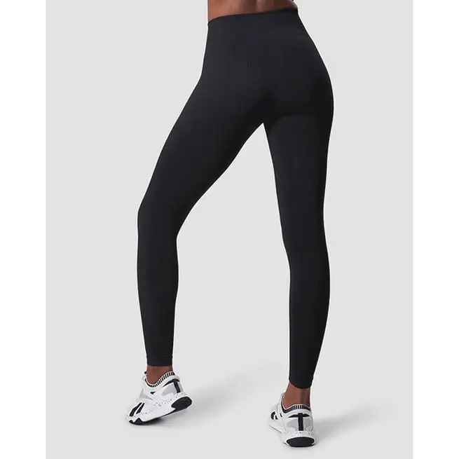 ICANIWILL Ribbed Define Seamless Tights, Black 4 ICANIWILL Ribbed Define Seamless Tights, Black - Billede 2