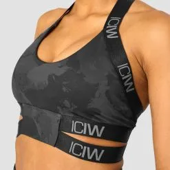 ICANIWILL Ultimate Training Sports Bra, Black Camo -Udstyr og tilbehør butik 11968 246R ICANIWILL Ultimate Training Sports Bra Black Camo 03 0922