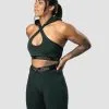 ICANIWILL Ultimate Training Hoodie Sports Bra, Deep Green -Udstyr og tilbehør butik 11973 017R ICANIWILL UltimateTraining Hoodie Sports Bra DeepGreen 0322