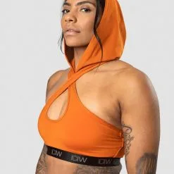 ICANIWILL Ultimate Training Hoodie Sports Bra, Amber -Udstyr og tilbehør butik 11973 252R ICANIWILL UltimateTraining Hoodie Sports Bra Amber 0322