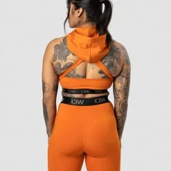 ICANIWILL Ultimate Training Hoodie Sports Bra, Amber -Udstyr og tilbehør butik 11973 252R ICANIWILL UltimateTraining Hoodie Sports Bra Amber 0322 2