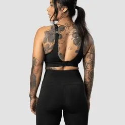 ICANIWILL Ultimate Training Zipper Sports Bra, Black -Udstyr og tilbehør butik 11975 001R ICANIWILL UltimateTraining Zipper Sports Bra Black 0322 1