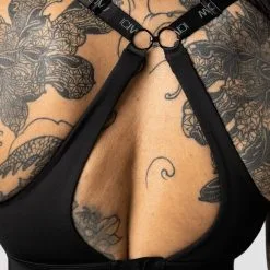 ICANIWILL Ultimate Training Zipper Sports Bra, Black -Udstyr og tilbehør butik 11975 001R ICANIWILL UltimateTraining Zipper Sports Bra Black 0322 3