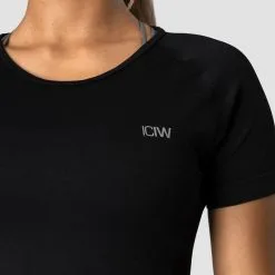 ICANIWILL Everyday Seamless T-shirt, Black -Udstyr og tilbehør butik 11981 001R ICANIWILL EverydaySeamlessT shirtBlack 0422 1