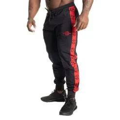 Better Bodies Bronx Track Pants, Black/Red