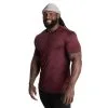 Better Bodies Essex Stripe Tee, Maroon Melange