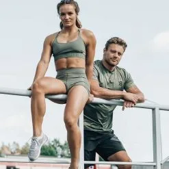 Better Bodies Essex Stripe Tee, Wash Green Melange -Udstyr og tilbehør butik 120953666r essex stripe tee wash green melange 8 2