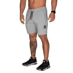Better Bodies Tapered Sweatshorts, Light Grey Melange