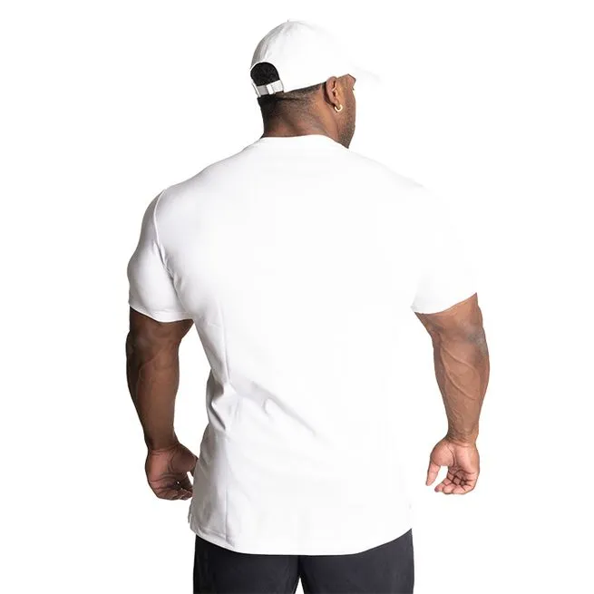 Better Bodies Basic Tapered Tee, White/Red 5 Better Bodies Basic Tapered Tee, White/Red - Billede 3