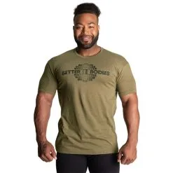 Better Bodies Recruit Tee, Army Green Melange