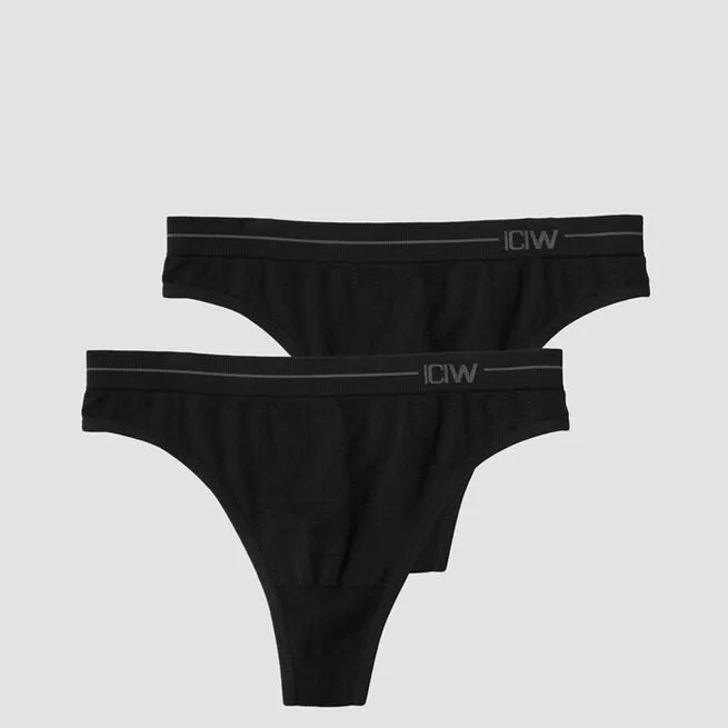 ICANIWILL Everyday Seamless Thong 2-pack, Black 3 ICANIWILL Everyday Seamless Thong 2-pack, Black