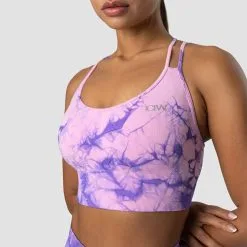 ICANIWILL Define Seamless Tie Dye Sports Bra, Purple Breeze -Udstyr og tilbehør butik 13023 259R ICANIWILL Define Seamless Tie Dye Sports Bra Purple Breeze 03 0522