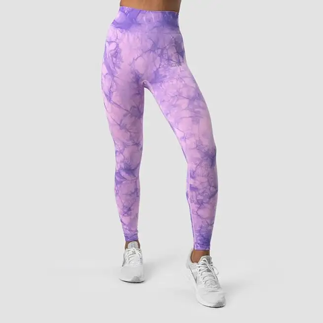 ICANIWILL Define Seamless Tie Dye Tights, Purple Breeze 3 ICANIWILL Define Seamless Tie Dye Tights, Purple Breeze
