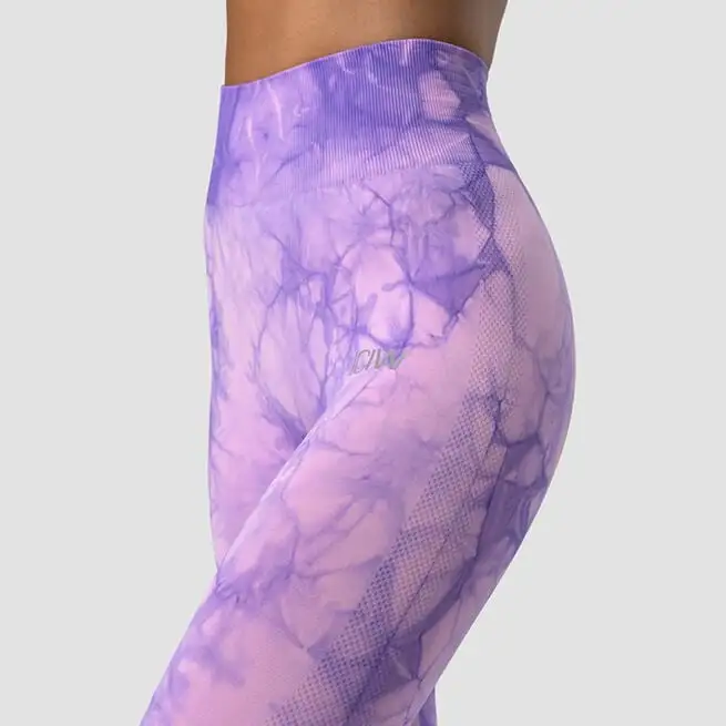 ICANIWILL Define Seamless Tie Dye Tights, Purple Breeze 5 ICANIWILL Define Seamless Tie Dye Tights, Purple Breeze - Billede 3