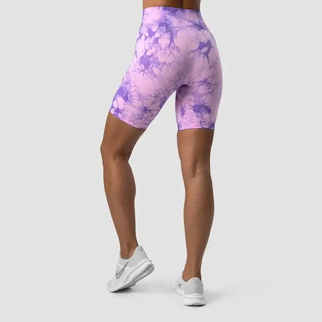 ICANIWILL Define Seamless Tie Dye Biker Shorts, Purple Breeze 4 ICANIWILL Define Seamless Tie Dye Biker Shorts, Purple Breeze - Billede 2