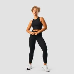 ICANIWILL Define Seamless Logo Cropped Tank Top, Black -Udstyr og tilbehør butik 13029 001R ICANIWILL Define Seamless Logo Cropped Tank Top Black 03 sep22