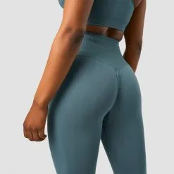 ICANIWILL Define Seamless Scrunch Tights, Jungle Green -Udstyr og tilbehør butik 13037 051R ICIW Define Seamless Scrunch Tights Jungle Green 03 juli22