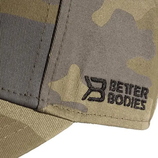 Better Bodies BB Baseball Cap, Green Camoprint 7 Better Bodies BB Baseball Cap, Green Camoprint - Billede 5