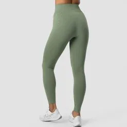 ICANIWILL Define Seamless Tights, Dusty Green -Udstyr og tilbehør butik 13049 266R ICIW Define Seamless Tights Dusty Green 02 0522