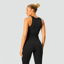 ICANIWILL Ribbed Define Seamless Tank Top, Black -Udstyr og tilbehør butik 13056 001R ICIW Ribbed Define Seamless Tank Top Black 02 aug22