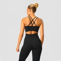 ICANIWILL Ribbed Define Seamless Strappy Bra, Black -Udstyr og tilbehør butik 13057 001R ICIW Ribbed Define Seamless Strappy Bra Black 02 aug22